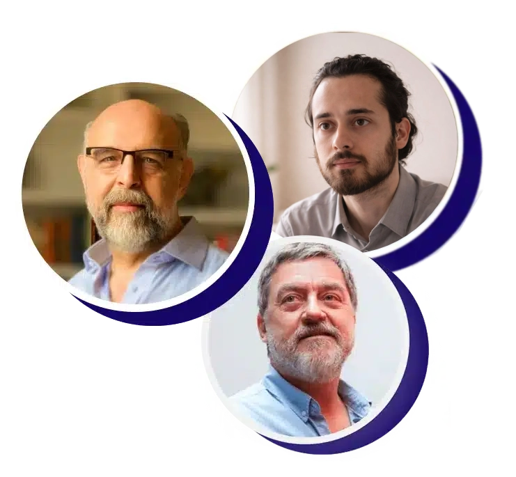 Gerardo Horischnick, Alex Forster, and Manuel Gonilski, founders of Dialogando
